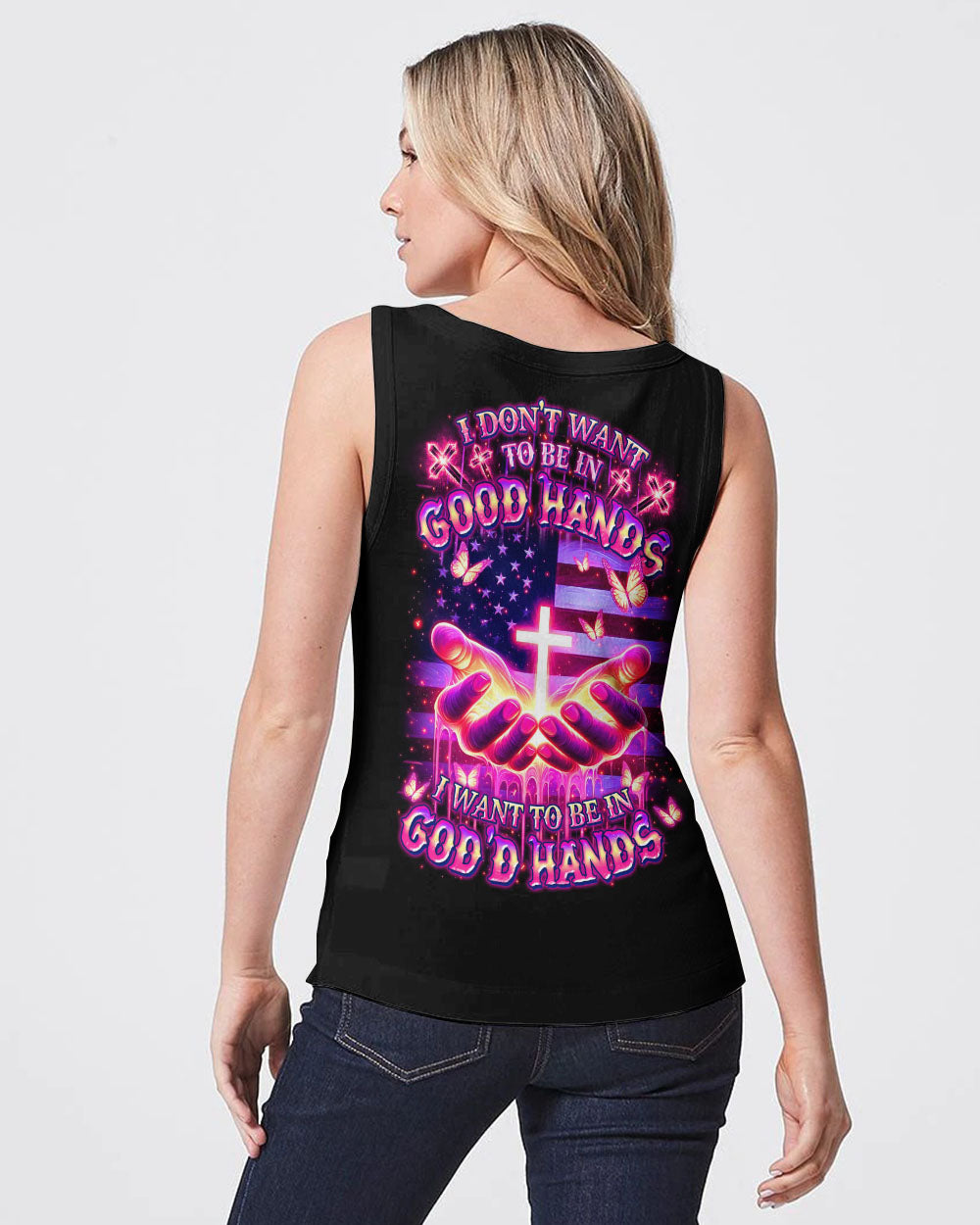 I Want To Be In God's Hands Women's All Over Print Shirt - Yhdu1012242