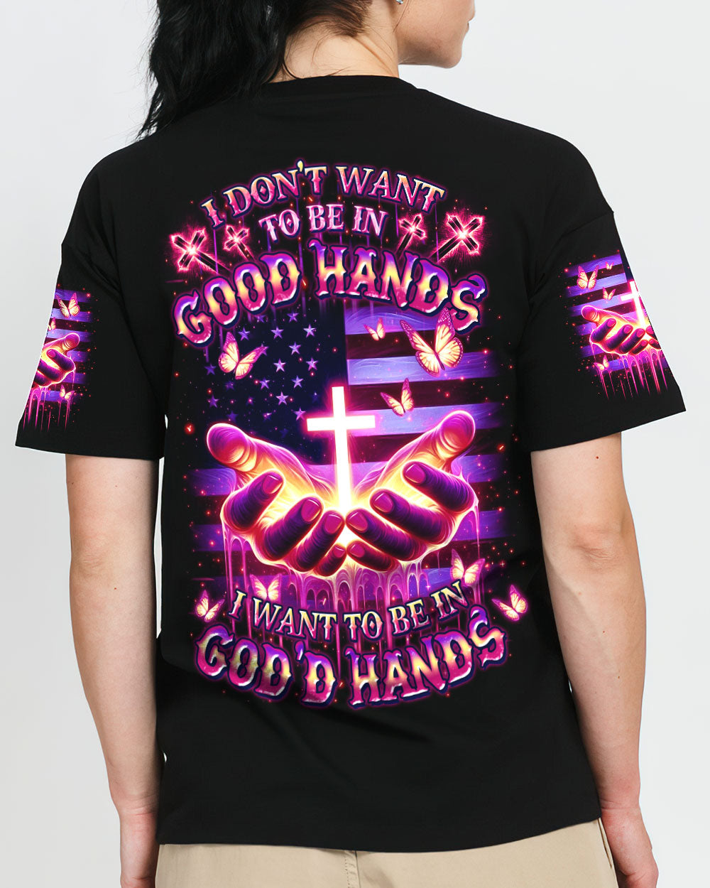 I Want To Be In God's Hands Women's All Over Print Shirt - Yhdu1012242