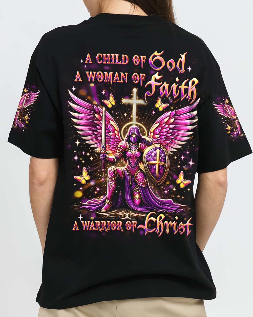 A Child Of God A Woman Of Faith Women's All Over Print Shirt - Yhdu1103253