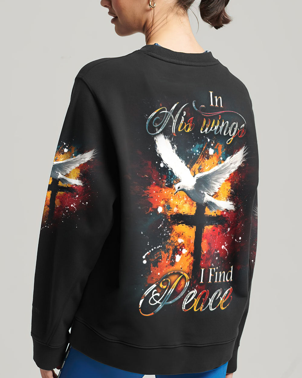 In His Wings I Find Peace Women's All Over Print Shirt - Yhdu1202253