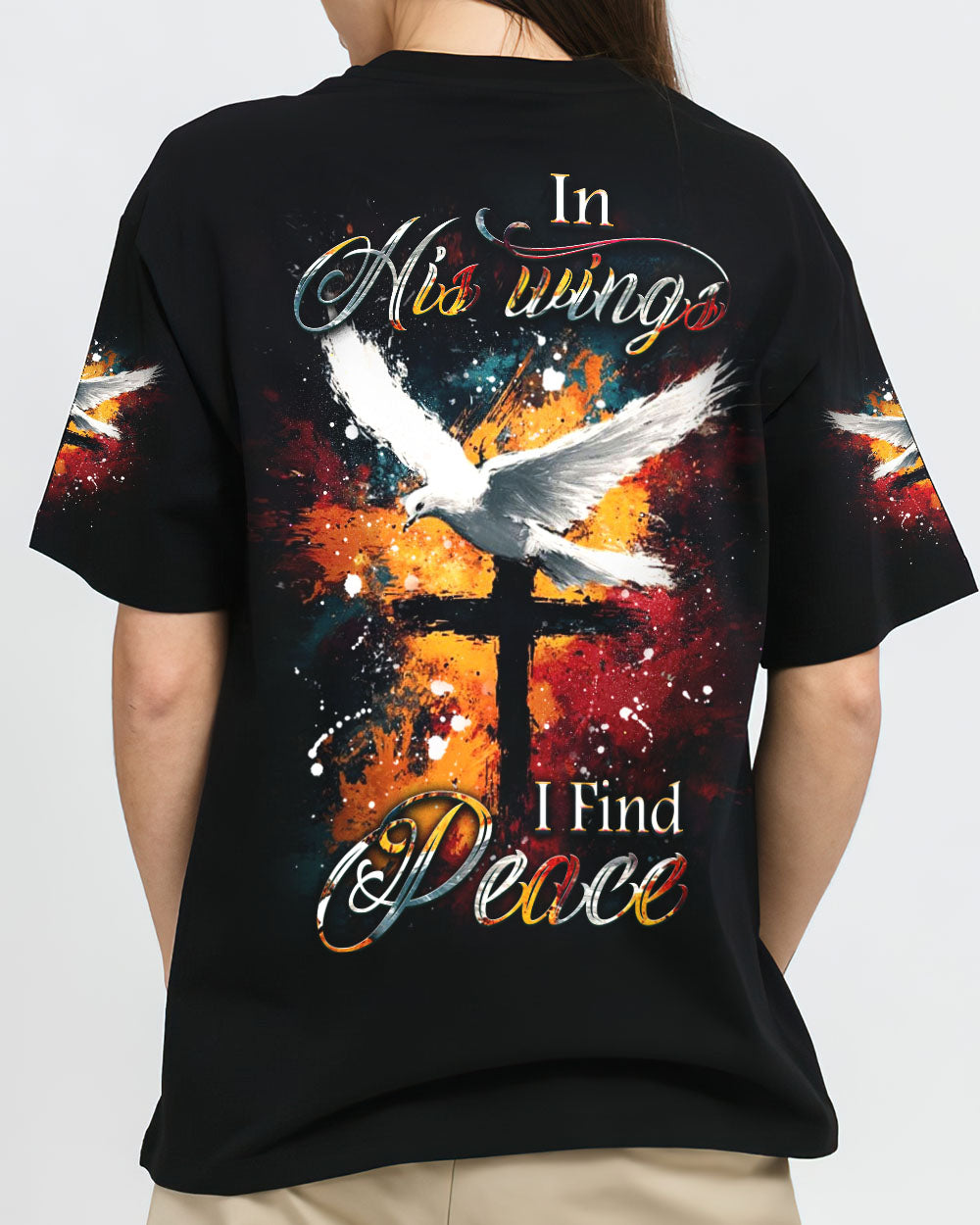 In His Wings I Find Peace Women's All Over Print Shirt - Yhdu1202253