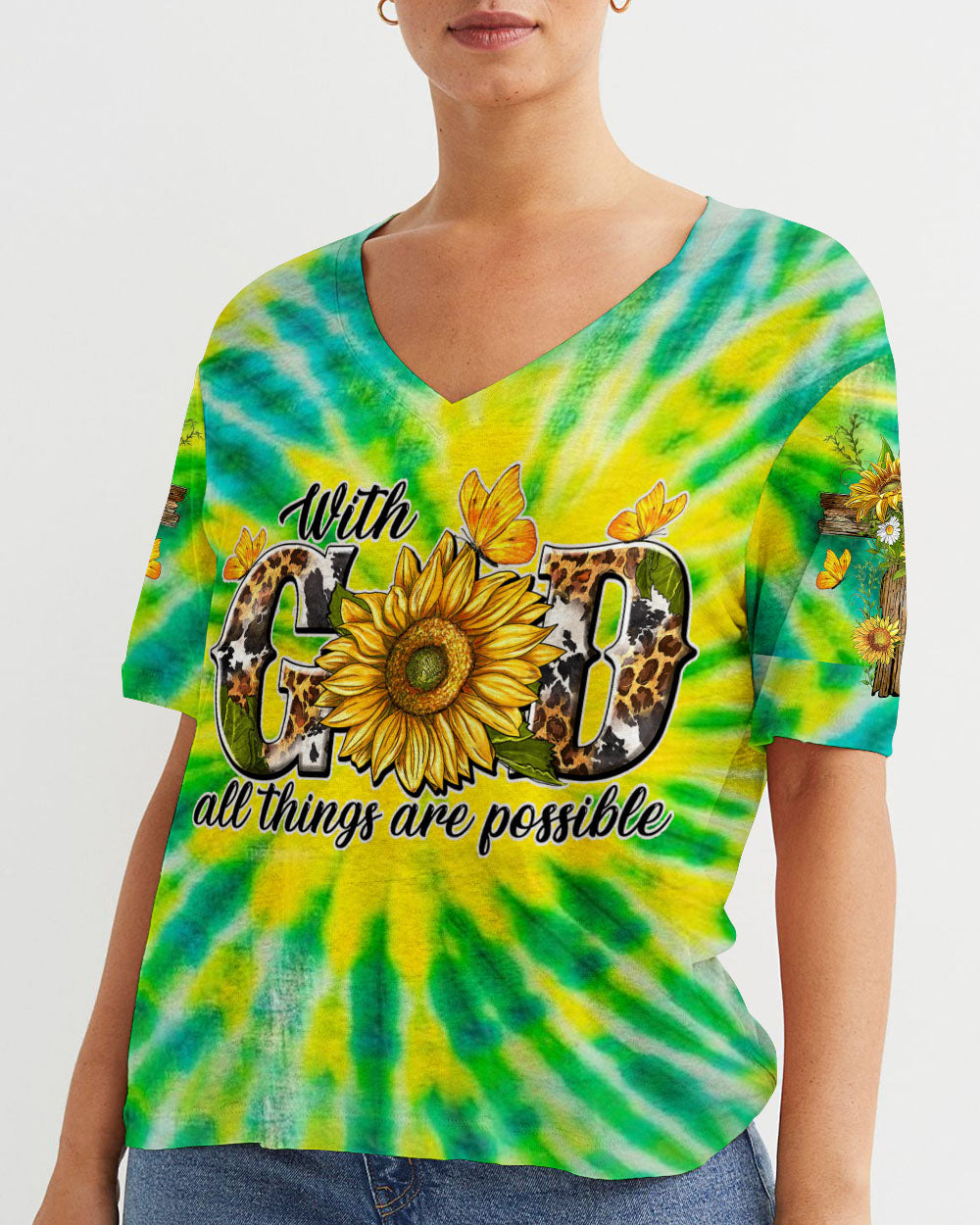 With God All Things Are Possible Women's All Over Print Shirt - Yhdu1206241