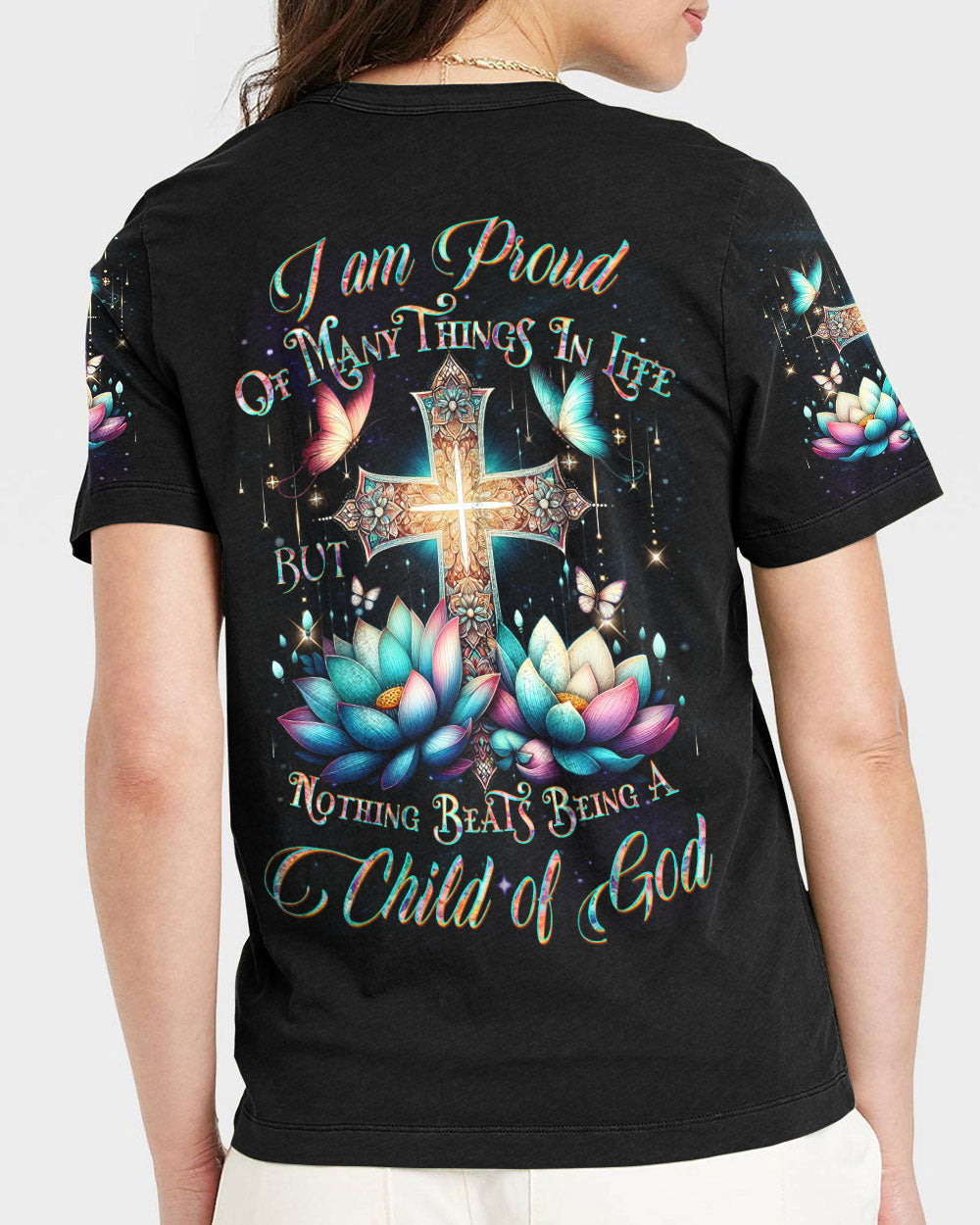 I Am Proud Of Being Child Of God Women's All Over Print Shirt - Yhdu1212233