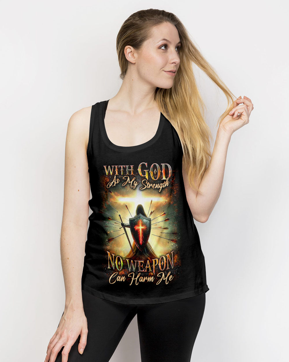 With God As My Strength Women's All Over Print Shirt - Yhdu1302253