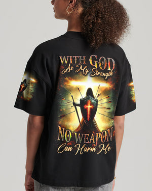 With God As My Strength Women's All Over Print Shirt - Yhdu1302253