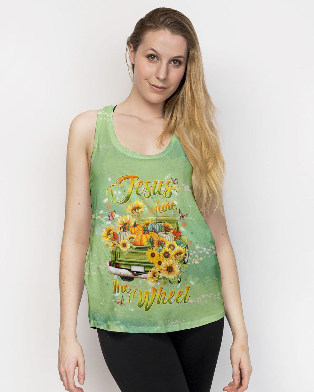 Jesus Take The Wheel Women's All Over Print Shirt - Yhdu1309243
