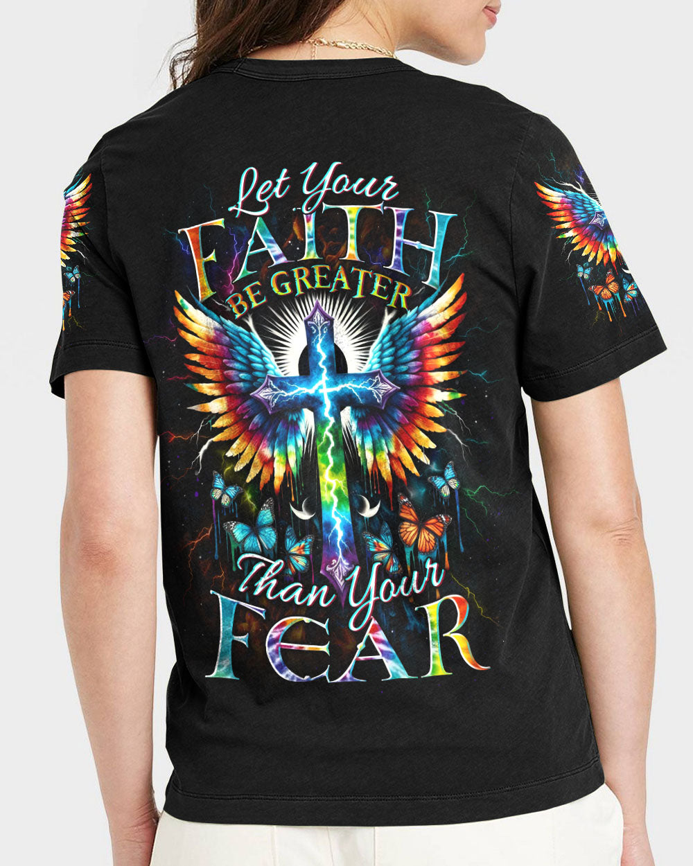 Let Your Faith Be Greater Than Your Fear Women's All Over Print Shirt - Yhdu1412233