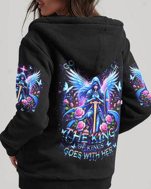 She Never Goes To Battle  Alone Women's All Over Print Shirt - Yhdu1501251
