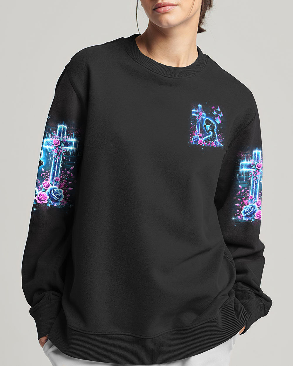 She Gives Her Battles To God Women's All Over Print Shirt - Yhdu1601252