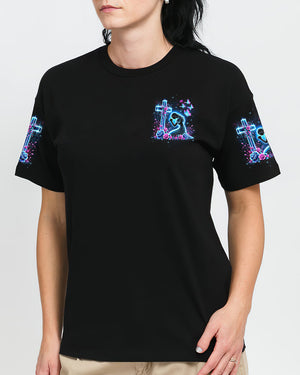 She Gives Her Battles To God Women's All Over Print Shirt - Yhdu1601252
