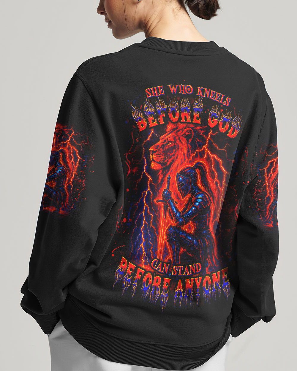 She Who Kneels Before God Women's All Over Print Shirt - Yhdu1607254