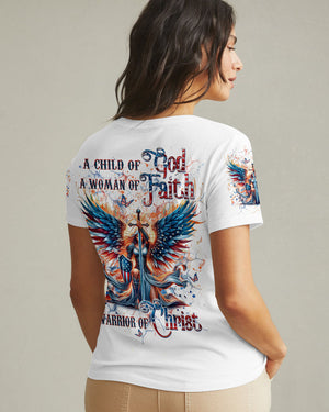 A Child Of God A Woman Of Faith Women's All Over Print Shirt - Yhdu1610242