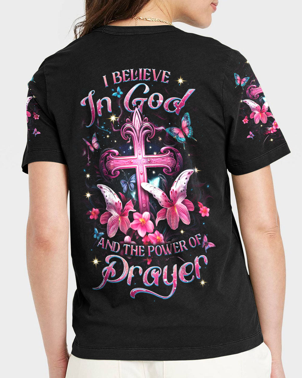 I Believe In God Women's All Over Print Shirt - Yhdu1701242