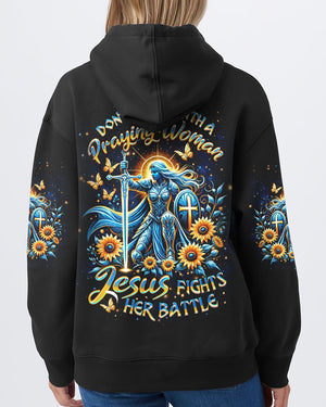 Don't Mess With A Praying Woman Woman's All Over Print Shirt - Yhdu1701253