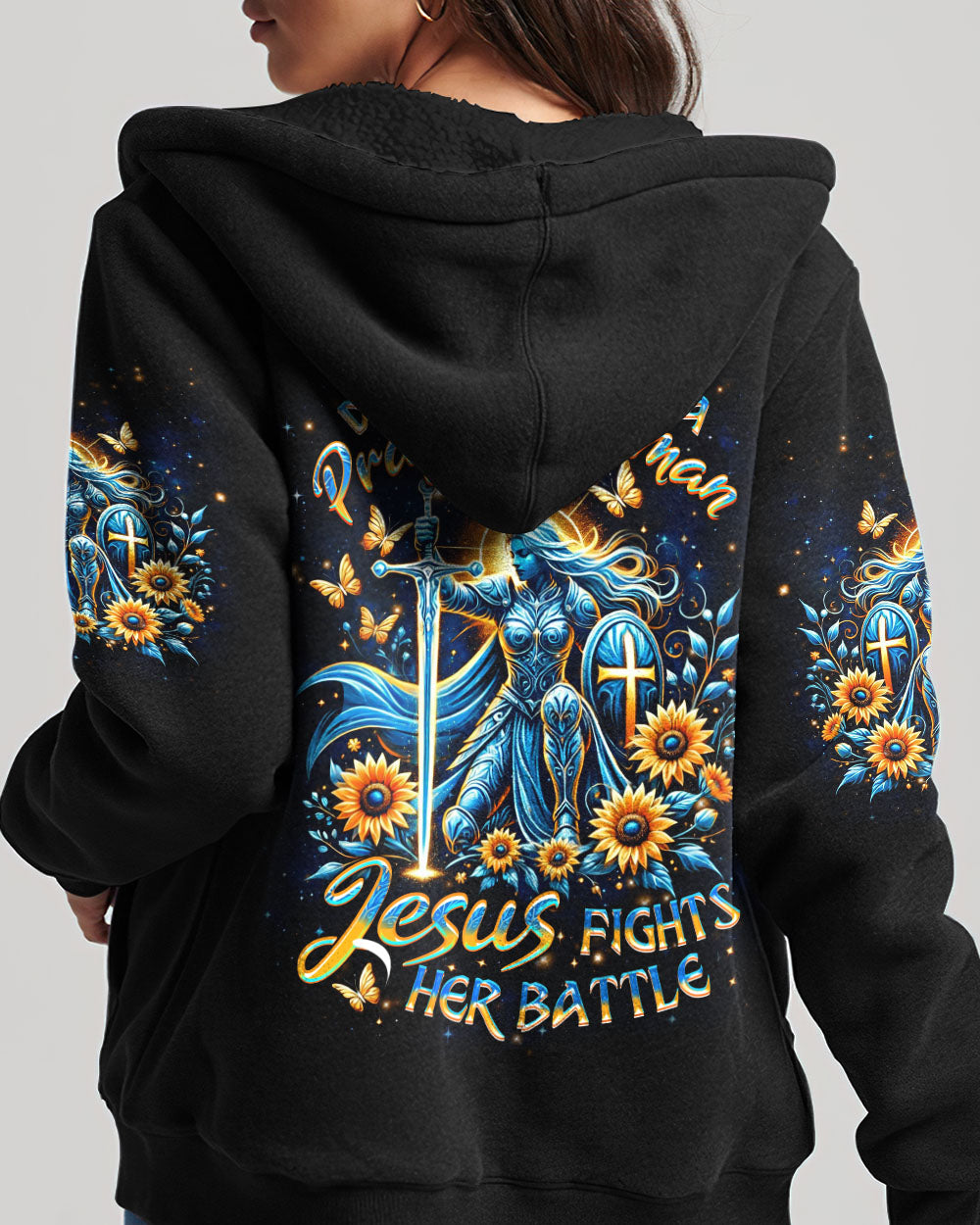 Don't Mess With A Praying Woman Woman's All Over Print Shirt - Yhdu1701253