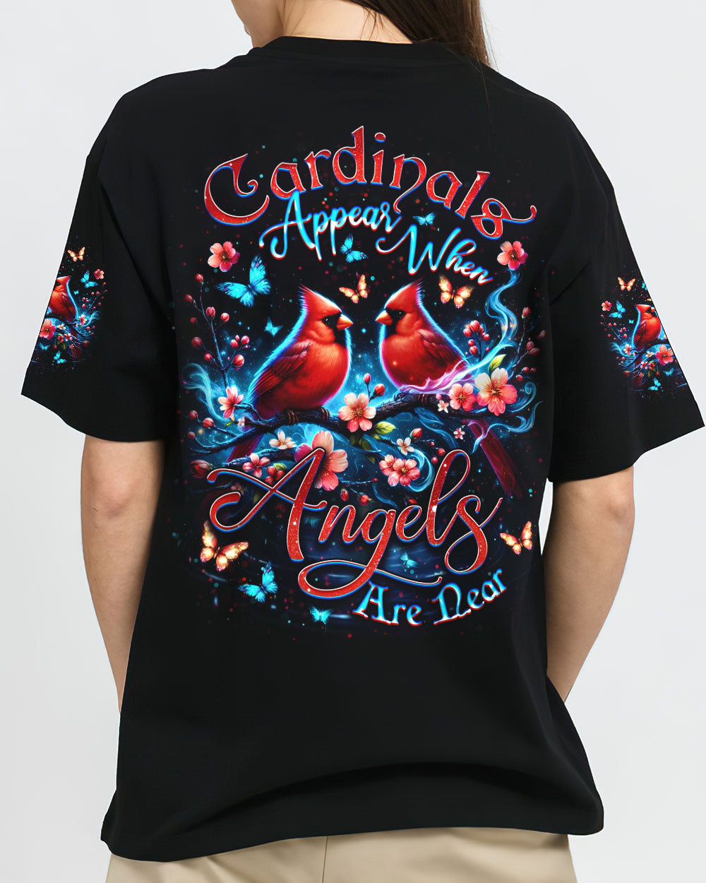 Cardinals Appear When Angels Are Near Women's All Over Print Shirt - Yhdu1703254