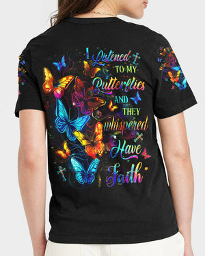 I Listened To My Butterflies Women's All Over Print Shirt - Yhdu1802251