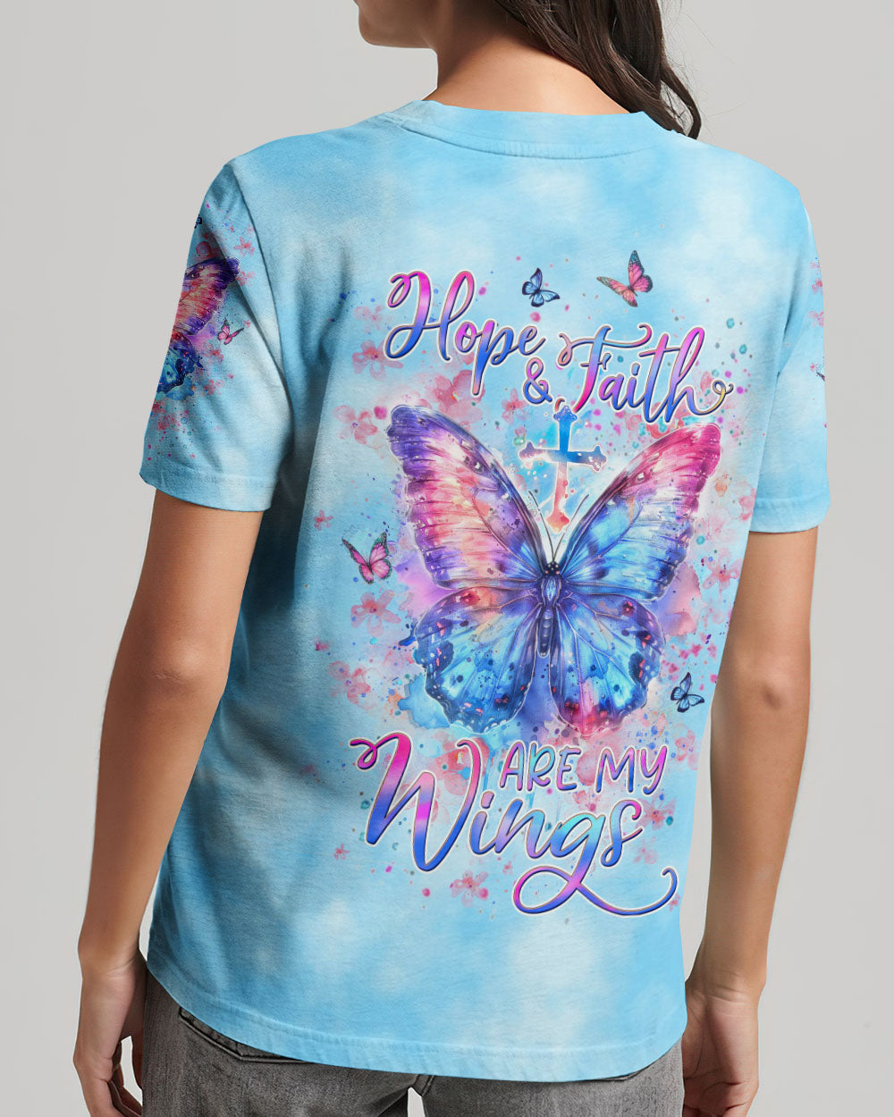 Hope And Faith Are My Wings Women's All Over Print Shirt - Yhdu1803245