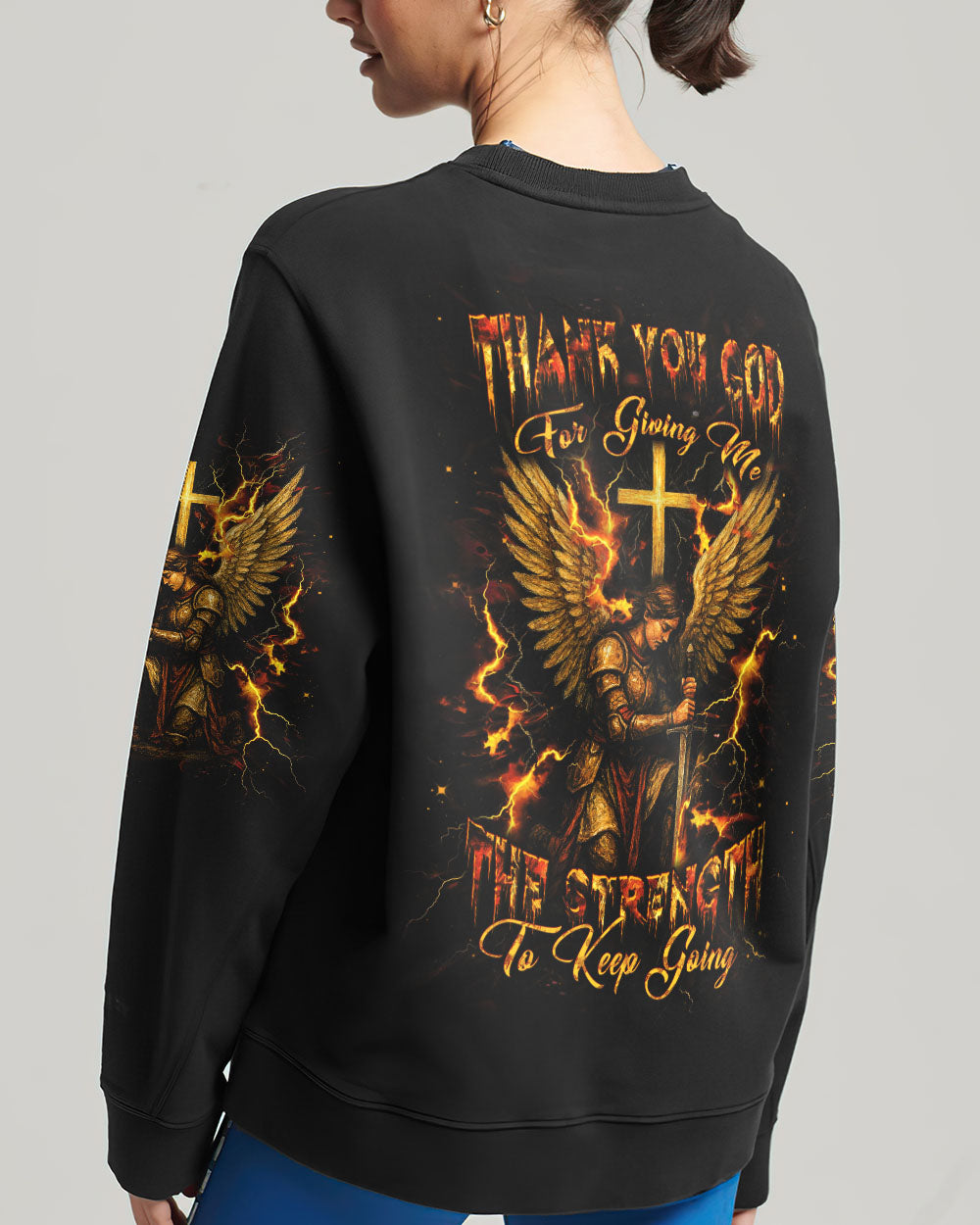 Thank You God Warrior Women's All Over Print Shirt - Yhdu1804252