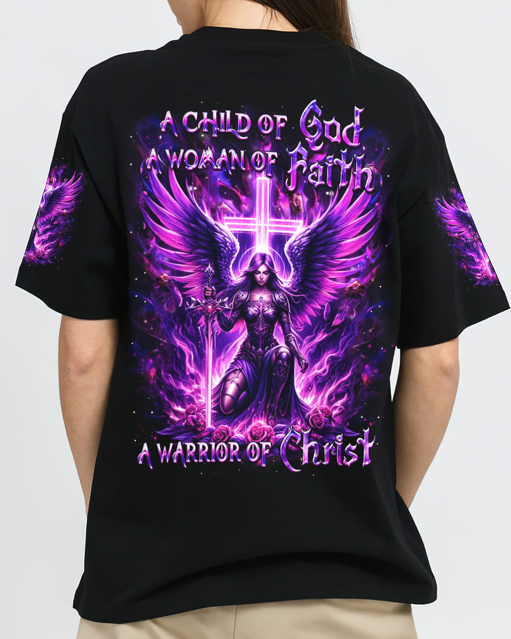 A Child Of God A Woman Of Faith Women's All Over Print Shirt - Yhdu1811243
