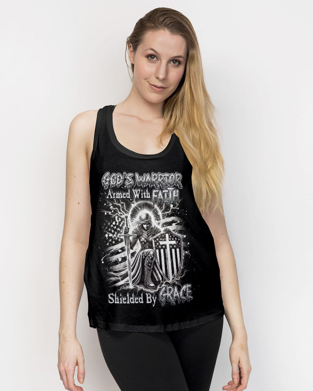 God's Warrior Women's All Over Print Shirt - Yhdu1902253