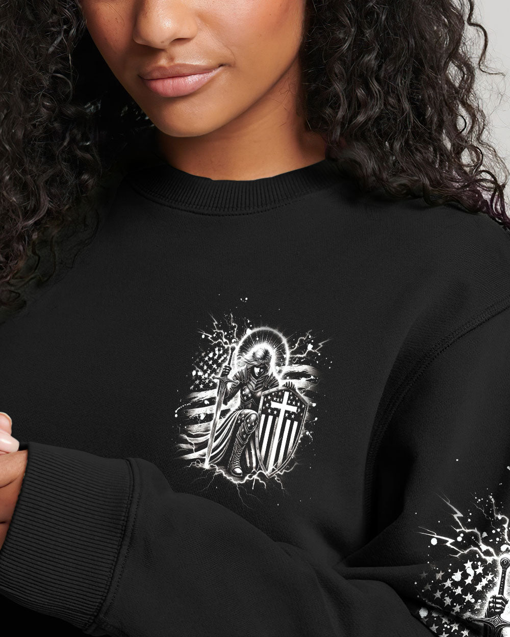 God's Warrior Women's All Over Print Shirt - Yhdu1902253
