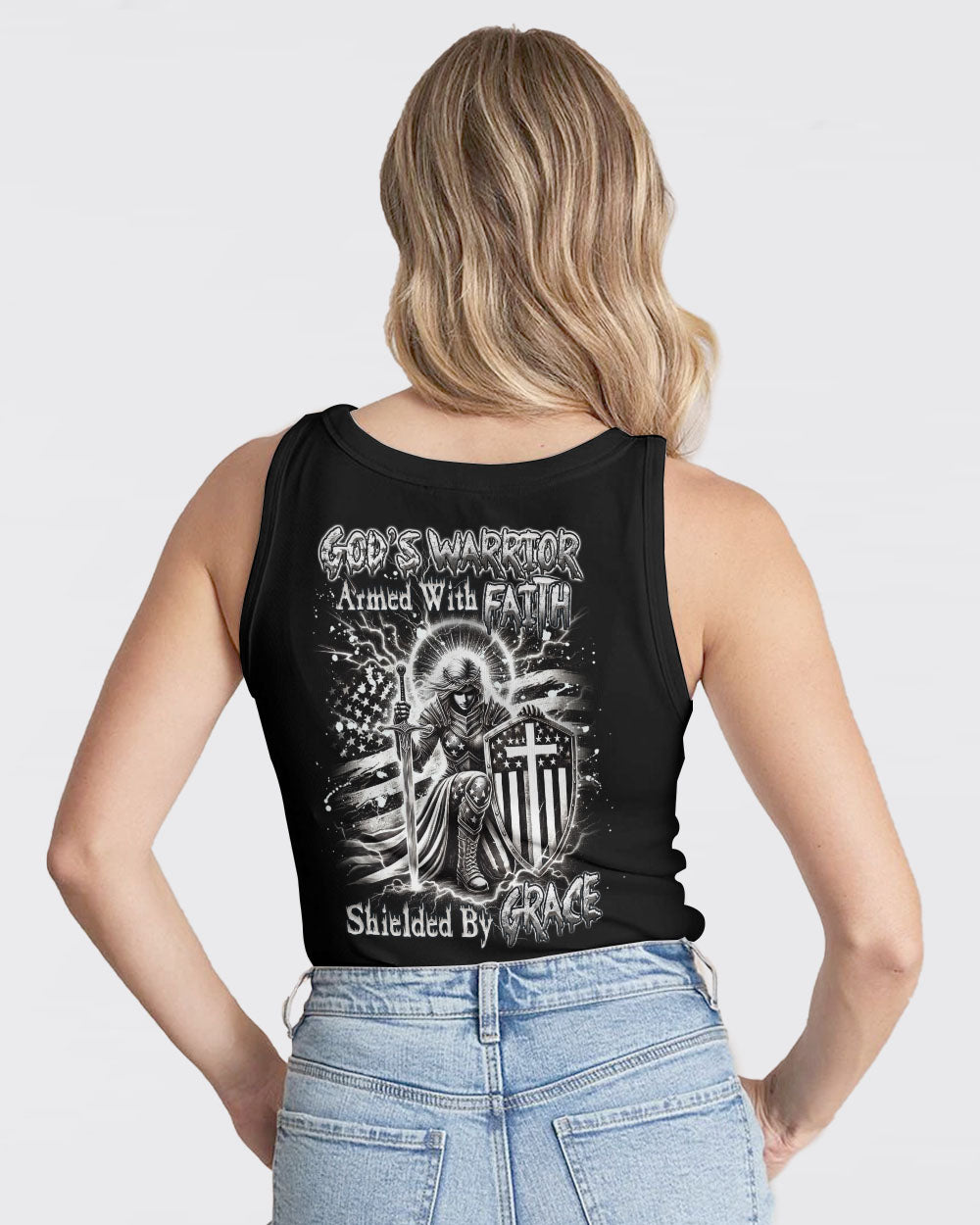 God's Warrior Women's All Over Print Shirt - Yhdu1902253