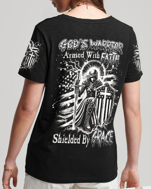 God's Warrior Women's All Over Print Shirt - Yhdu1902253