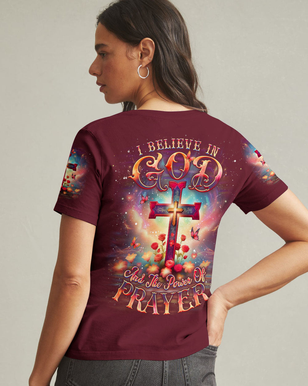 I Believe In God Women's All Over Print Shirt - Yhdu1903254