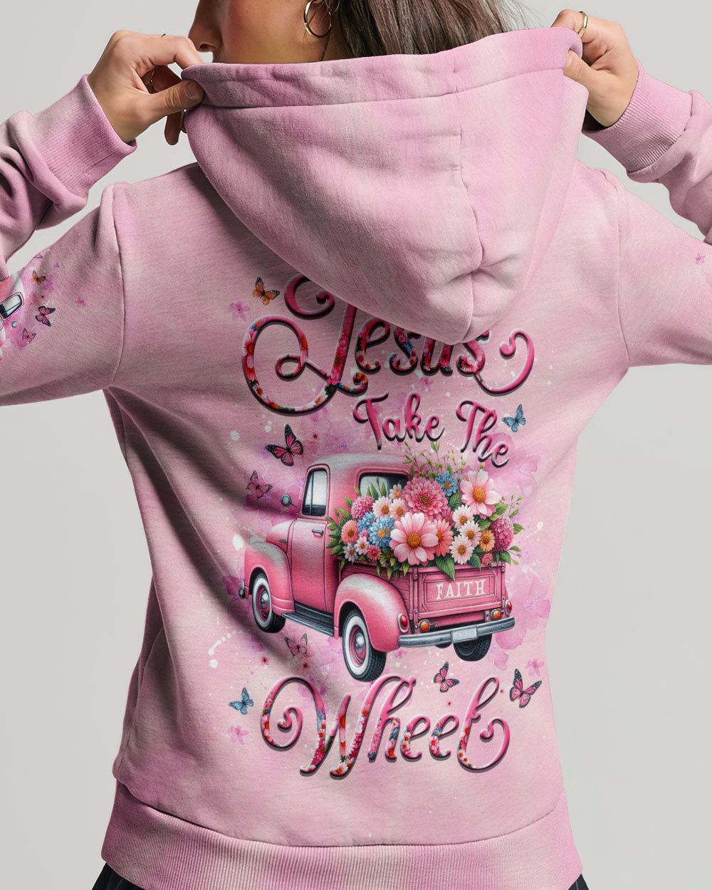 Jesus Take The Wheel Women's All Over Print Shirt - Yhdu1904254