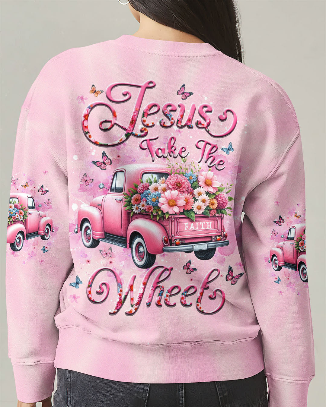Jesus Take The Wheel Women's All Over Print Shirt - Yhdu1904254