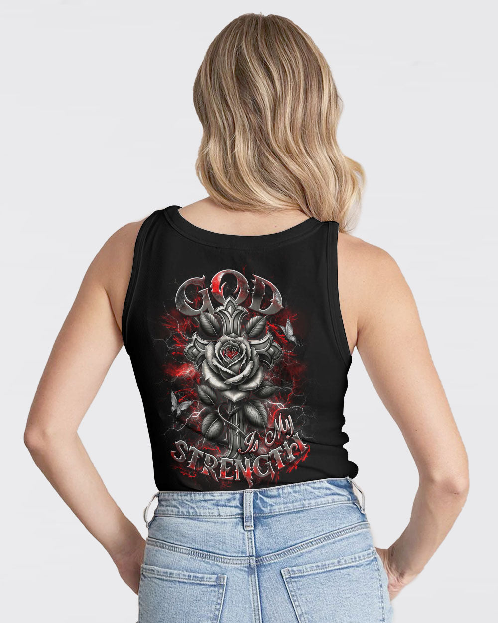 God Is My Strength Women's All Over Print Shirt - Yhdu2103253