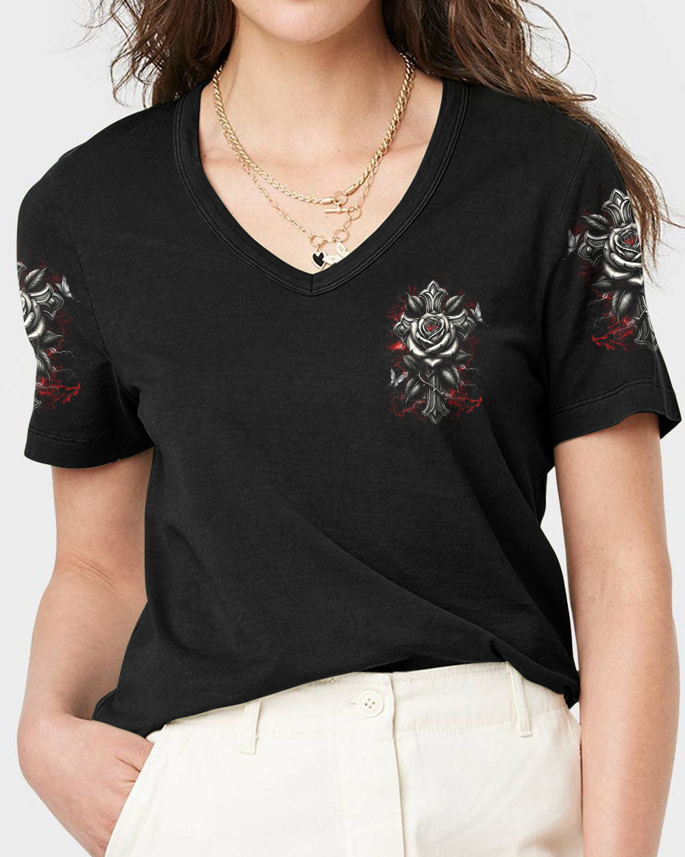 God Is My Strength Women's All Over Print Shirt - Yhdu2103253