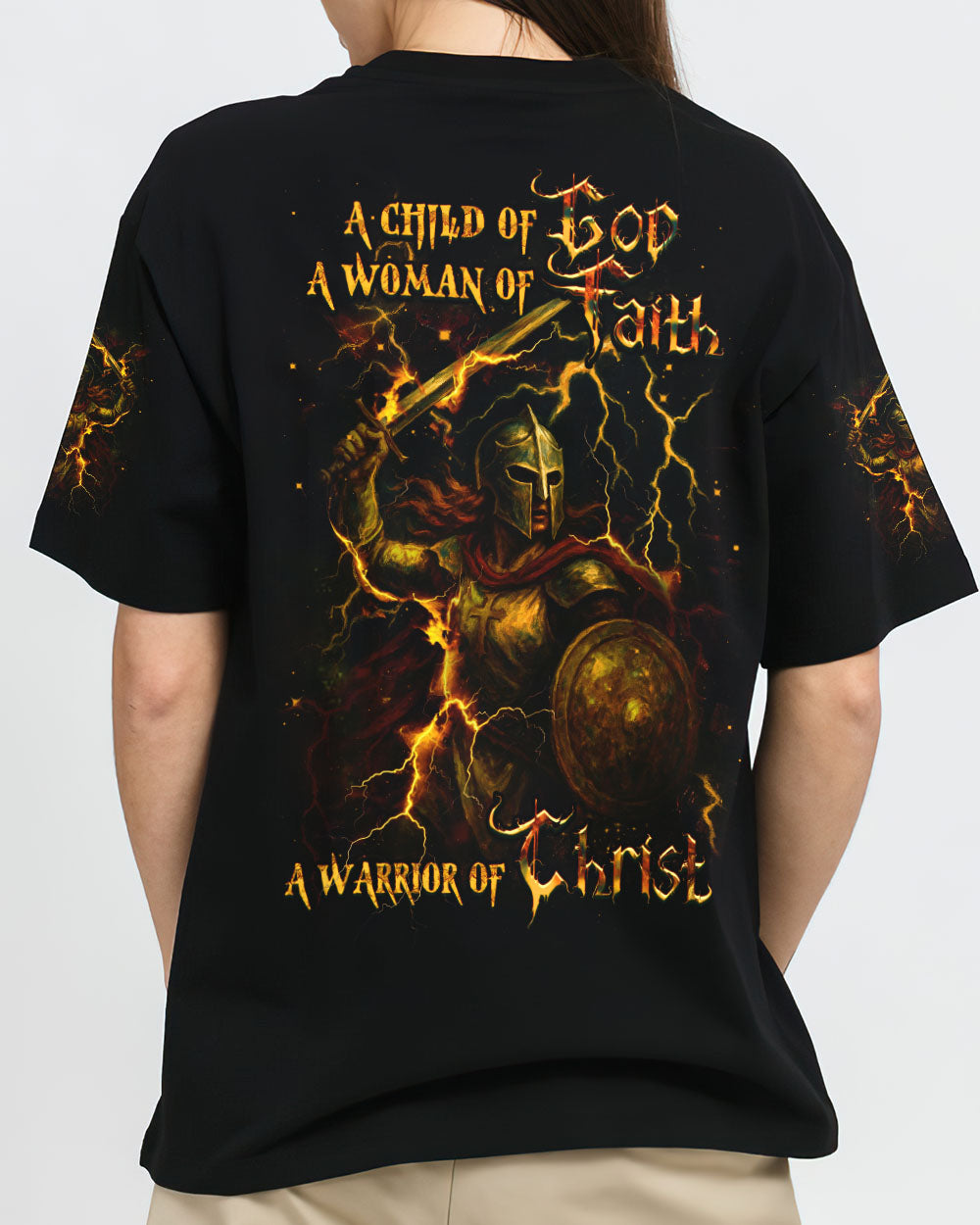 A Child Of God A Woman Of Faith Women's All Over Print Shirt - Yhdu2204253