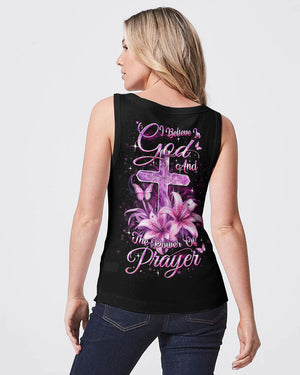 I Believe In God Cross Butterfly Women's All Over Print Shirt - Yhdu2211233