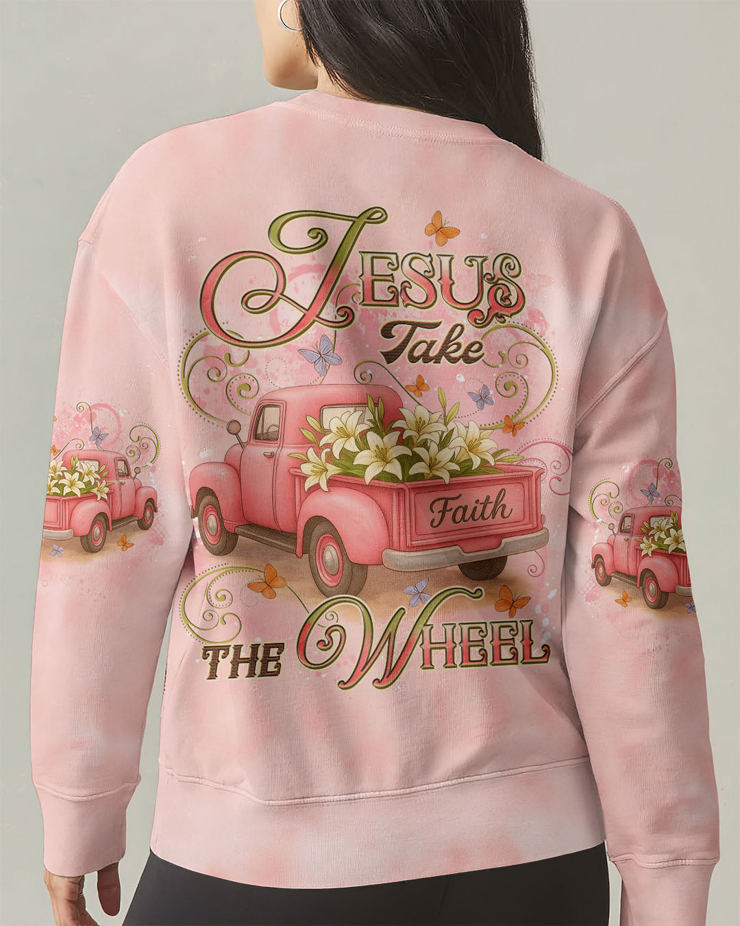 Jesus Take The Wheel Women's All Over Print Shirt - Yhdu2406253