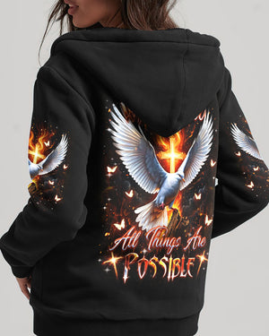 With God All Things Are Possible Women's All Over Print Shirt - Yhdu2502253