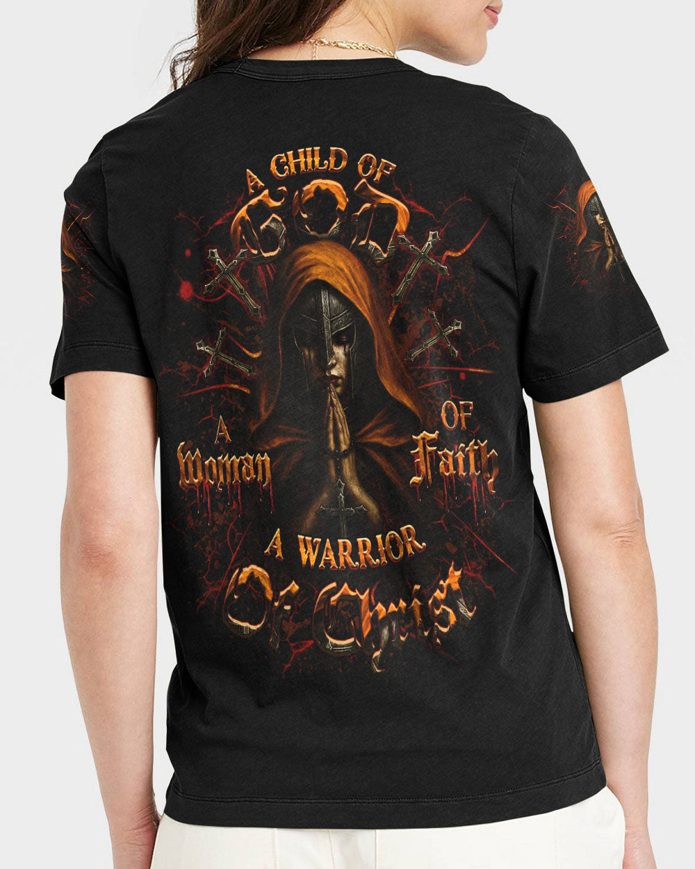 A Child Of God A Woman Of Faith Women's All Over Print Shirt - Yhdu2506251