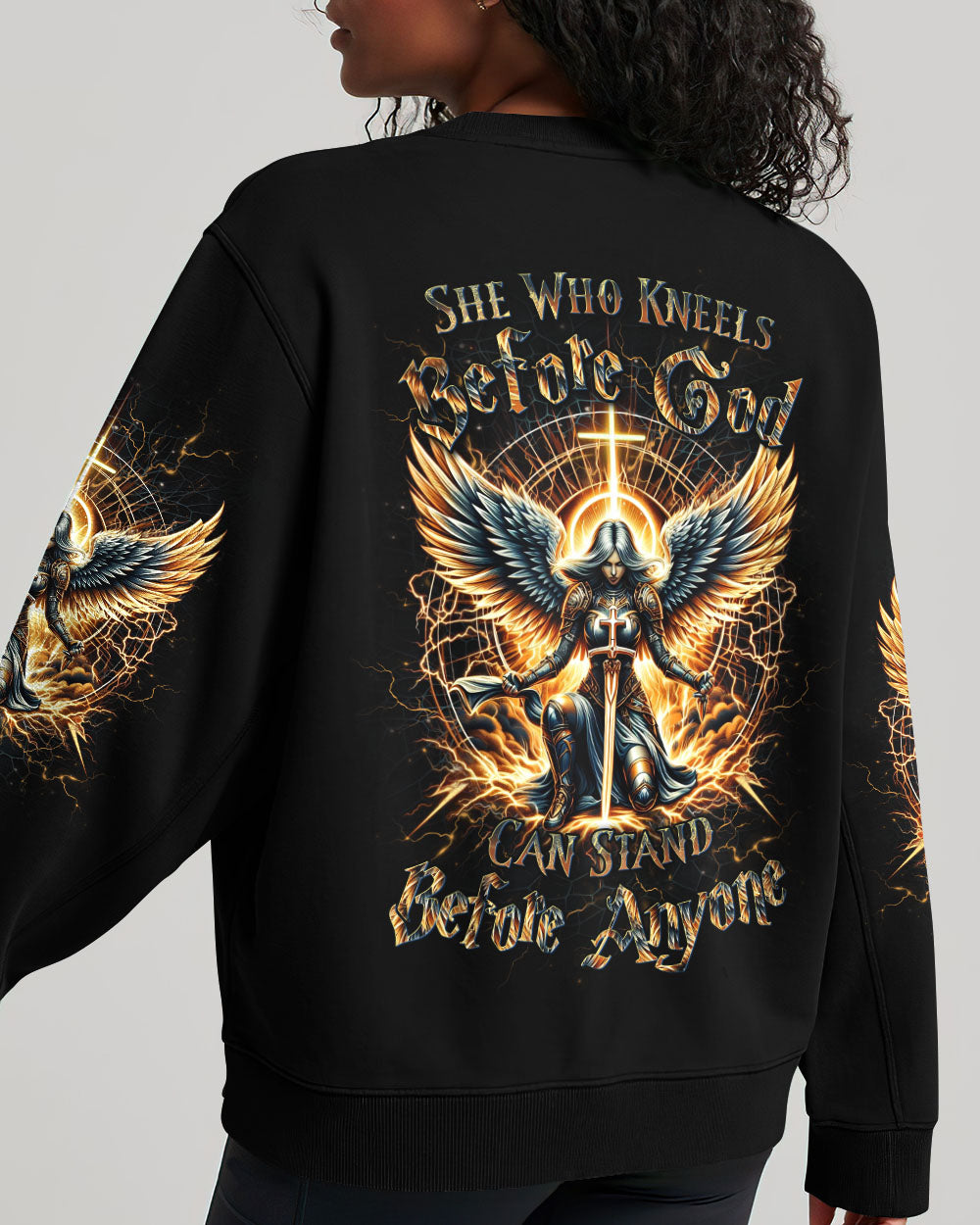 She Who Kneels Before God Women's All Over Print Shirt - Yhdu2802243