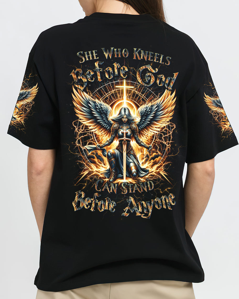 She Who Kneels Before God Women's All Over Print Shirt - Yhdu2802243