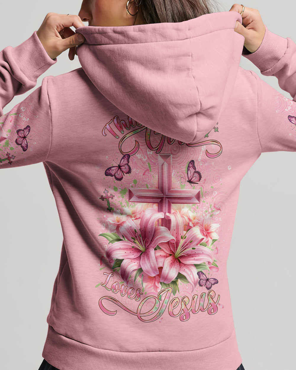 This Girl Loves Jesus Women's All Over Print Shirt - Yhdu2912233