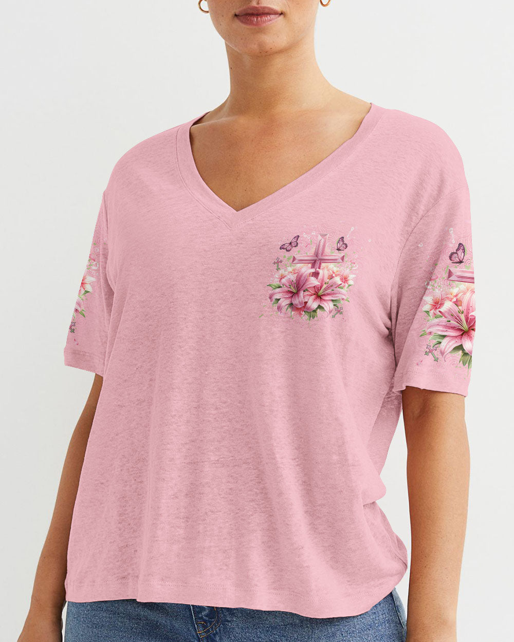 This Girl Loves Jesus Women's All Over Print Shirt - Yhdu2912233