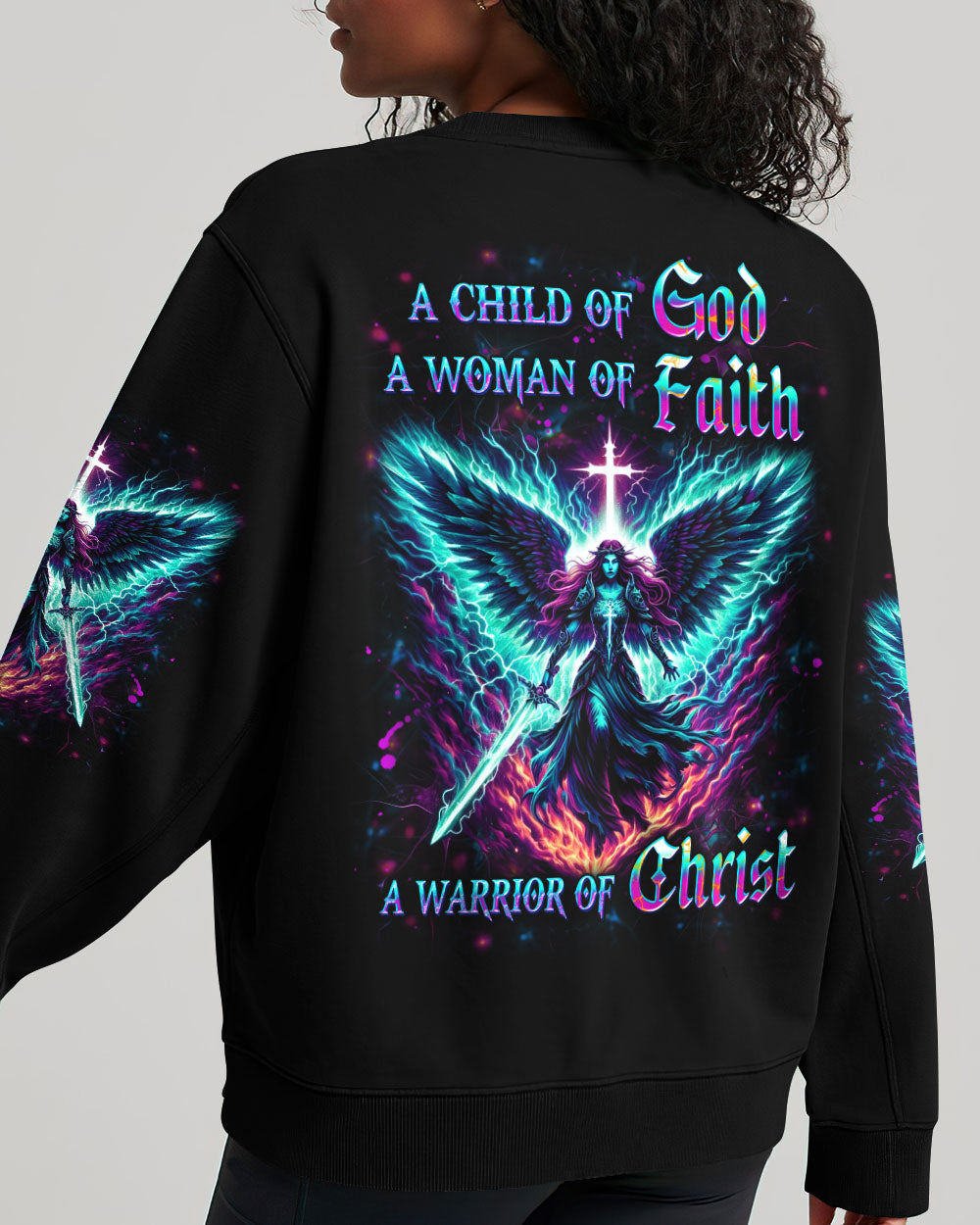 A Child Of God A Woman Of Faith Women's All Over Print Shirt - Yhdu3010241