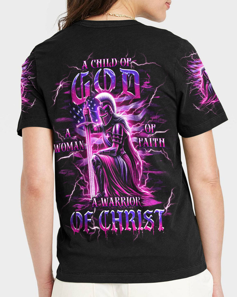 A Child Of God A Woman Of Faith Women's All Over Print Shirt - Yhhg0512242
