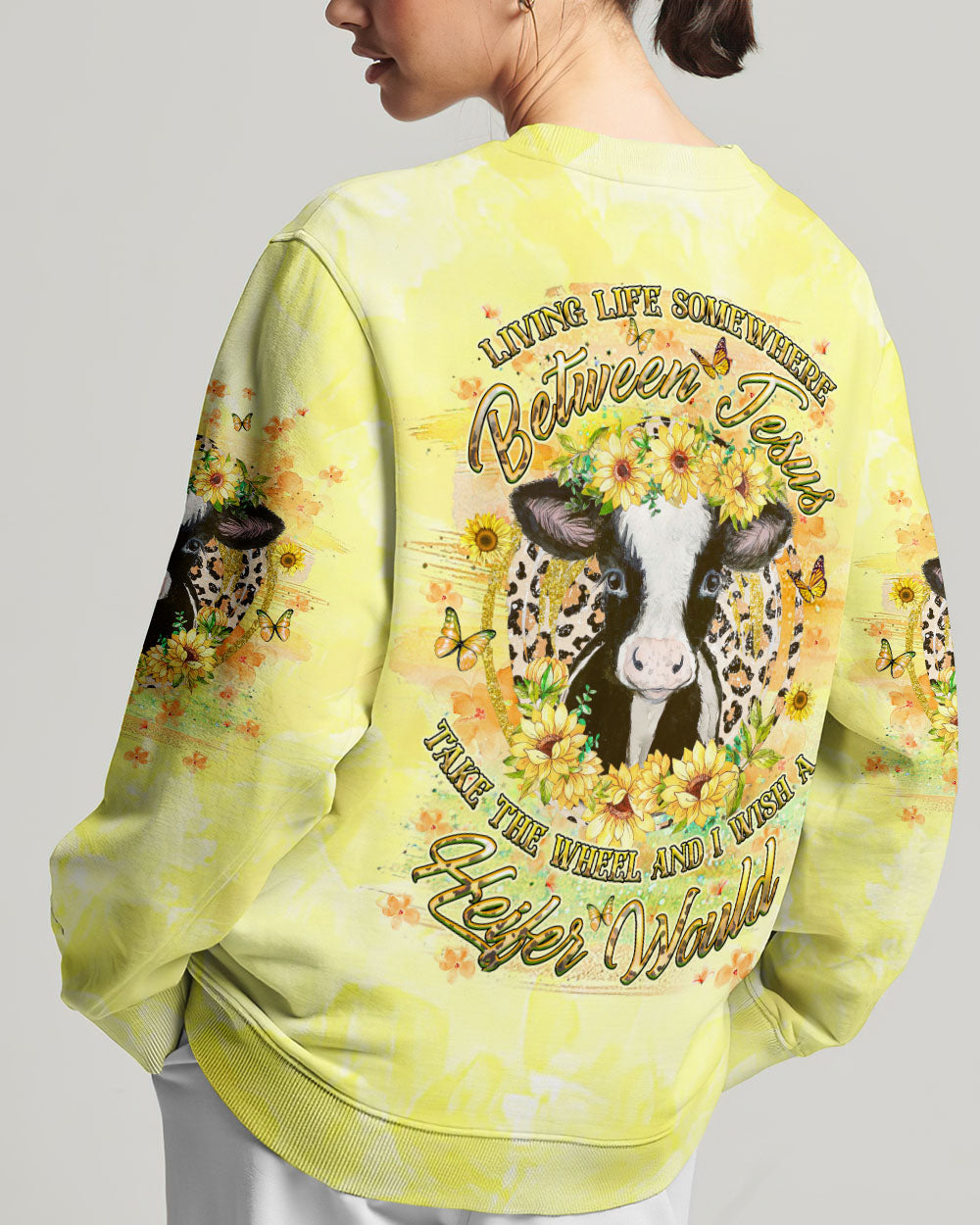 Living Life Somewhere Between Jesus Heifer Women's All Over Print Shirt - Yhhg0605243