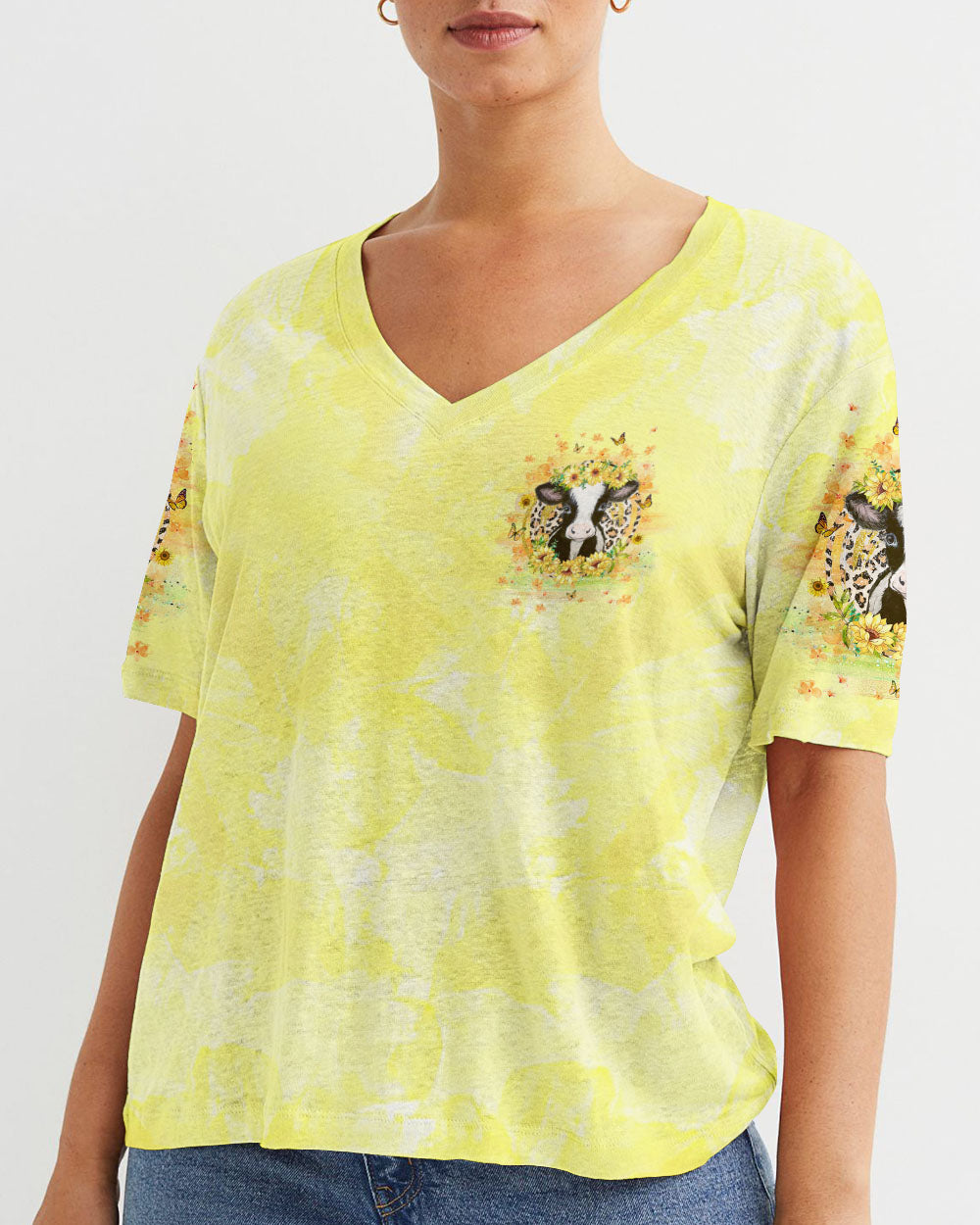 Living Life Somewhere Between Jesus Heifer Women's All Over Print Shirt - Yhhg0605243
