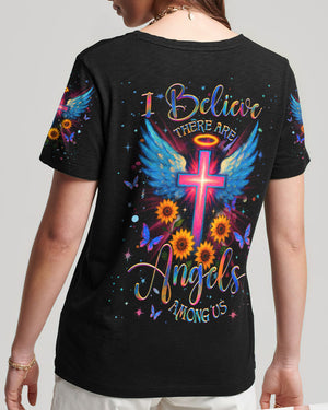 I Believe There Are Angels Among Us Women's All Over Print Shirt - Yhhg0705254