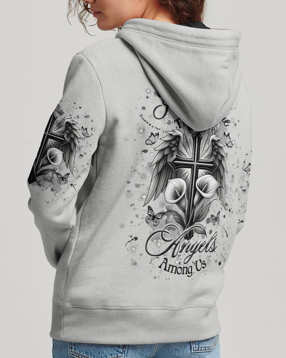 I Believe There Are Angels Among Us Wings Women's All Over Print Shirt - Yhhg0707254