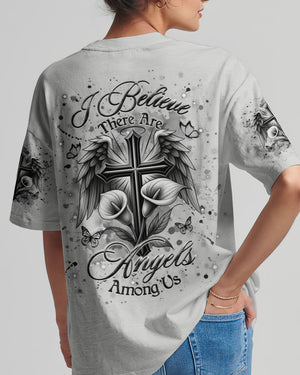 I Believe There Are Angels Among Us Wings Women's All Over Print Shirt - Yhhg0707254