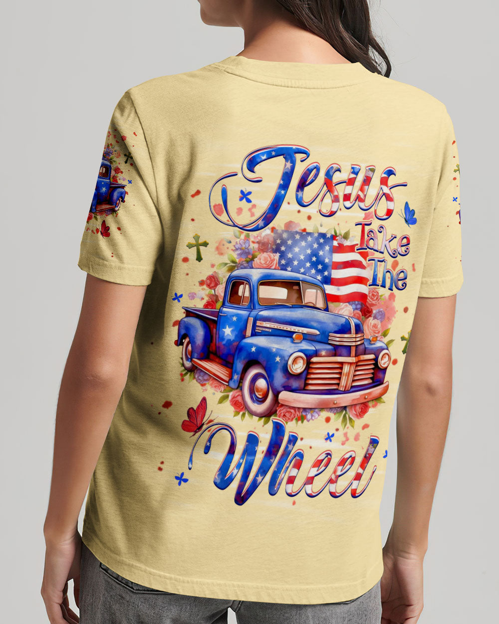 Jesus Take The Wheel Sunflowers Women's All Over Print Shirt - Yhhg0809251